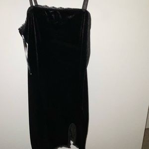 black velvet dress